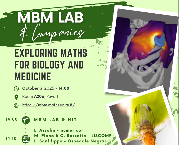 WORKSHOP - MBM LAB & Companies - Exploring maths for biology and medicine